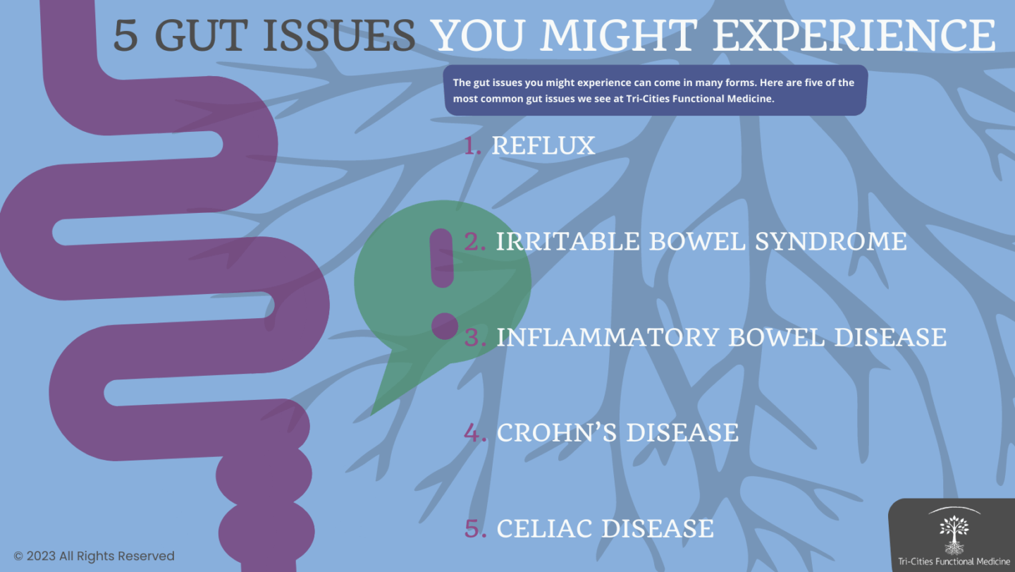 5 Gut Issues You Might Experience Infographic