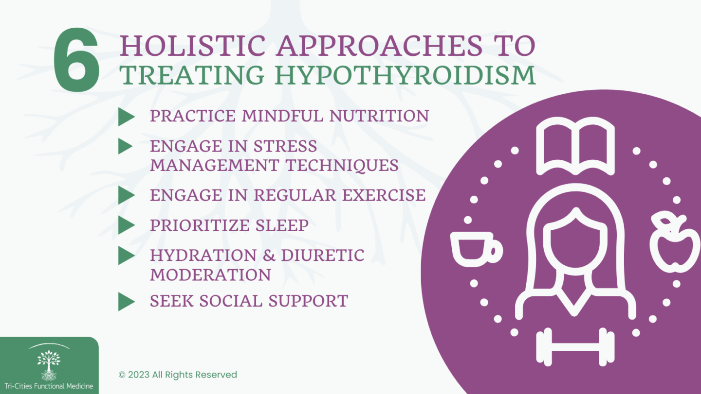 6 holistic approaches to treating hypothyroidism infographic