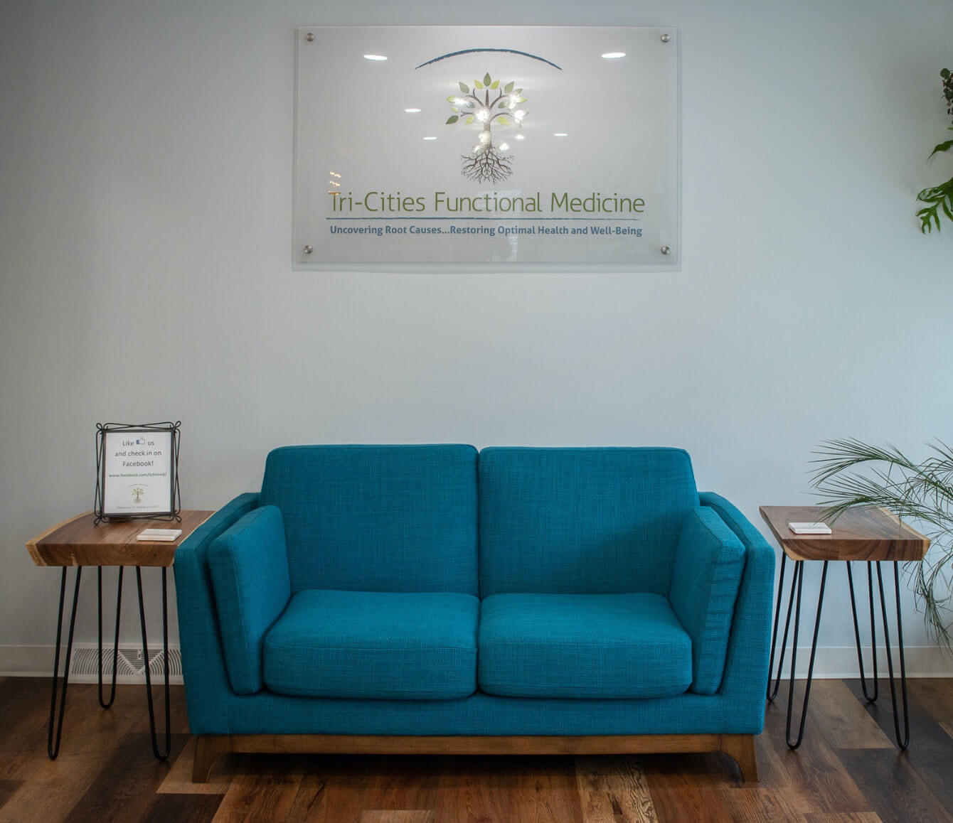 Waiting area in Tri-Cities Functional Medicine clinic.