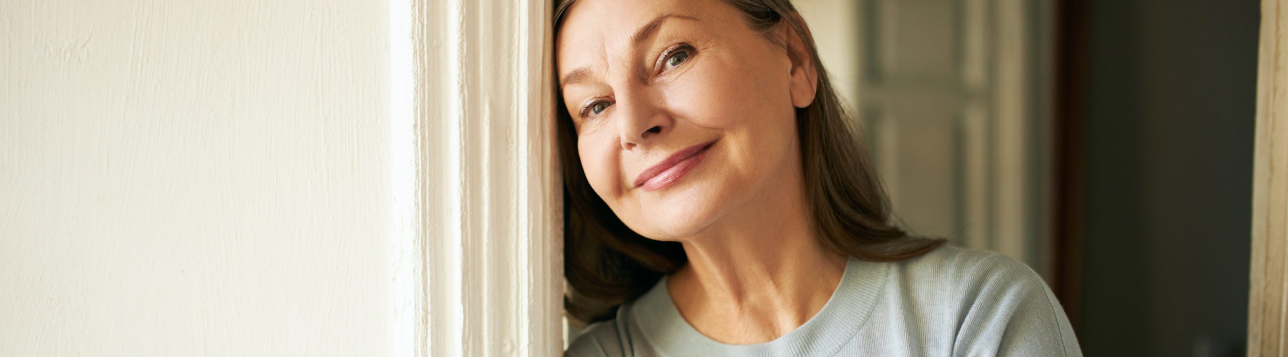 Older woman smiling