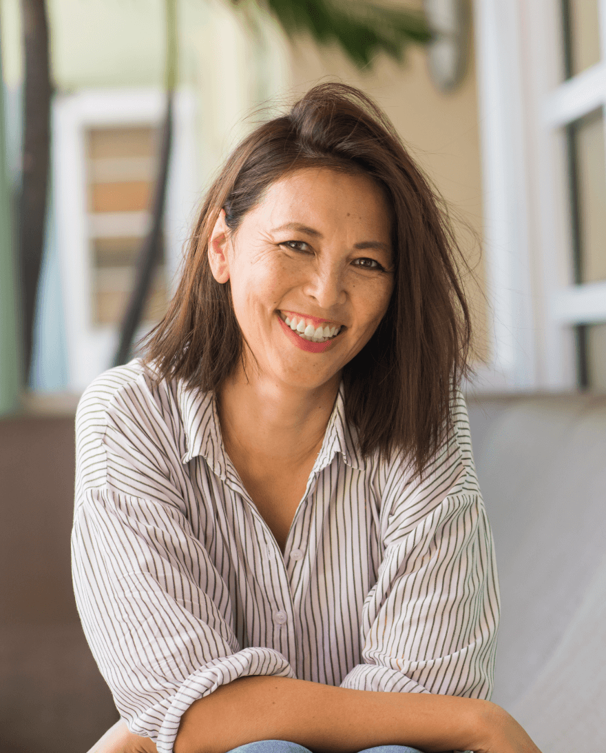 Woman smiling